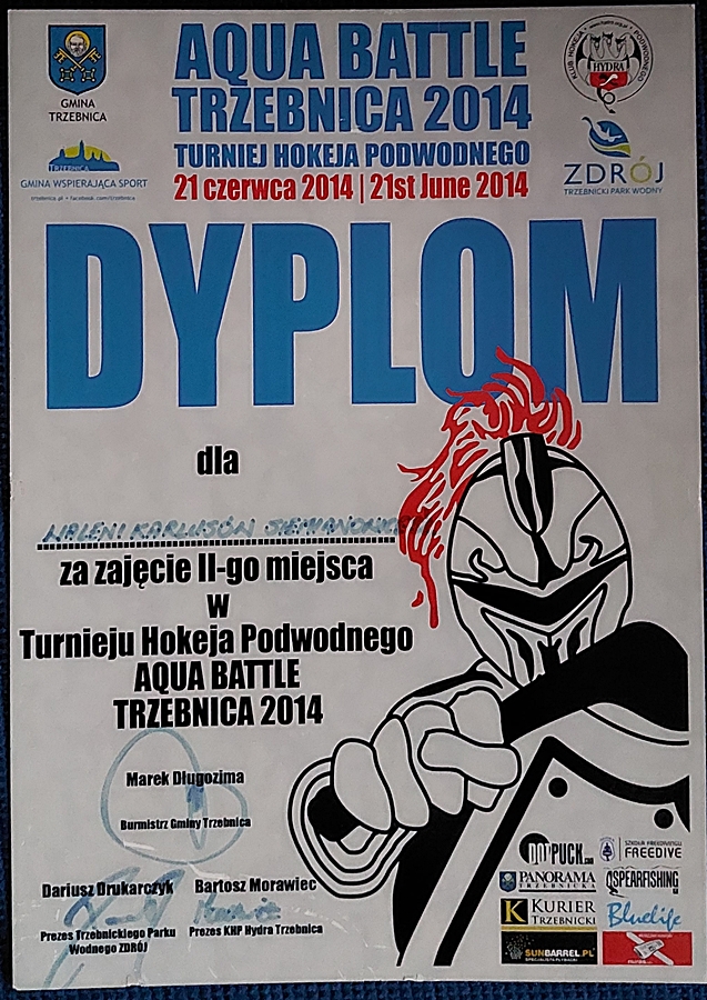 Hokej pod wodą Walenie UWH Siemianowice Śląskie