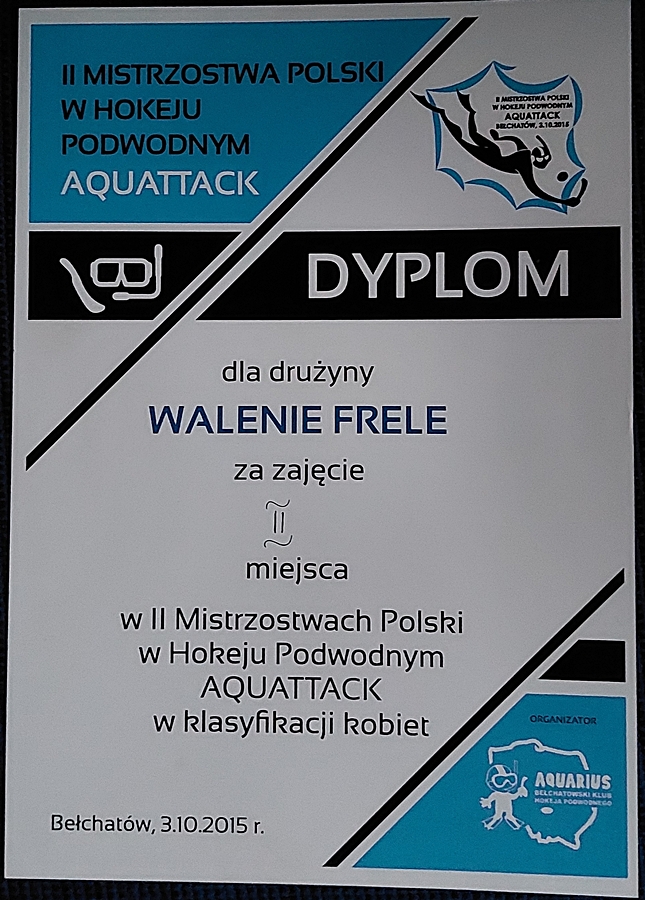 Hokej pod wodą Walenie UWH Siemianowice Śląskie